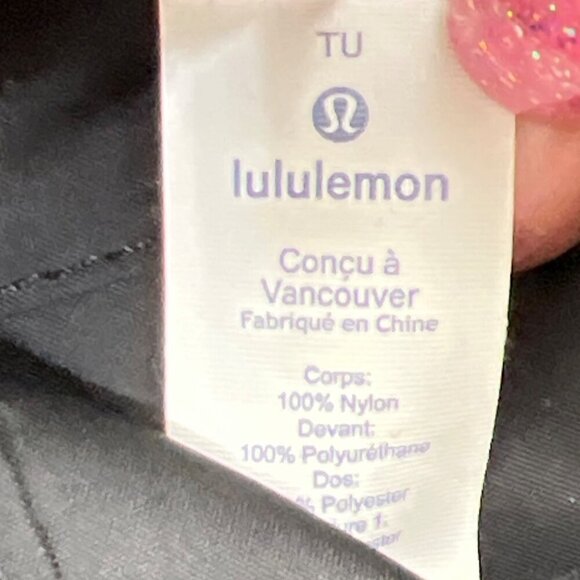 LULULEMON All Zipped Up Canvas Pouch Black OS EUC W9BGSS - Picture 6 of 6